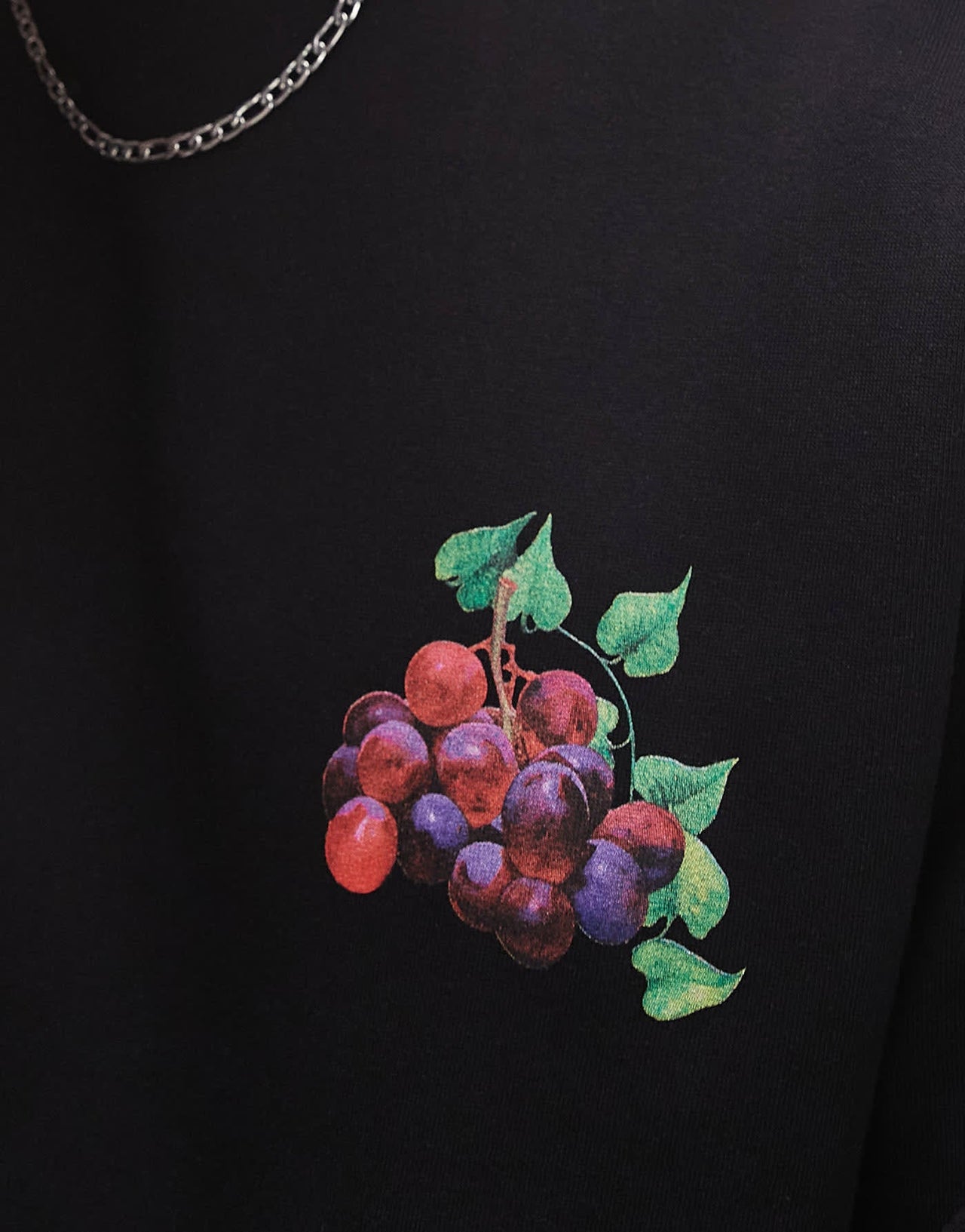 Topman oversized fit sweat with Paradiso front and back print in black - ASOS Sample Sale EU Store