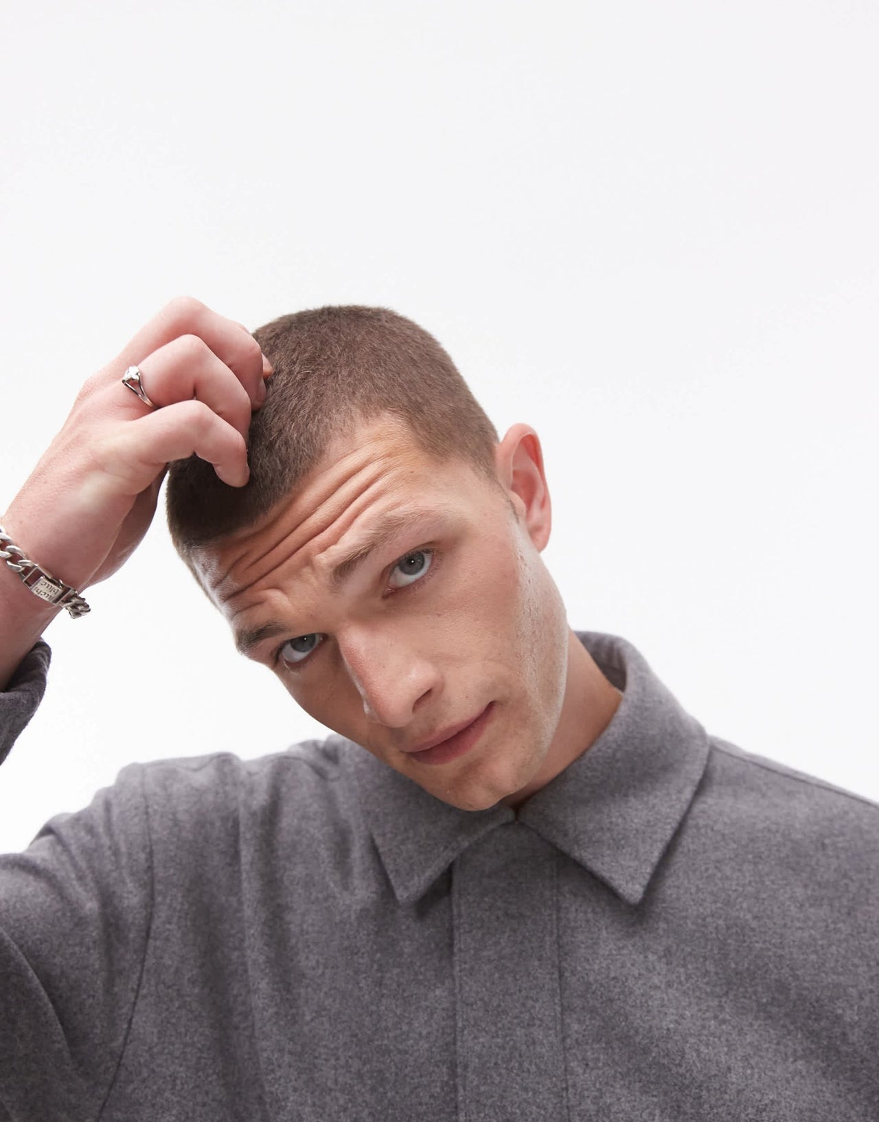 Topman premium wool mix harrington in grey - ASOS Sample Sale EU Store