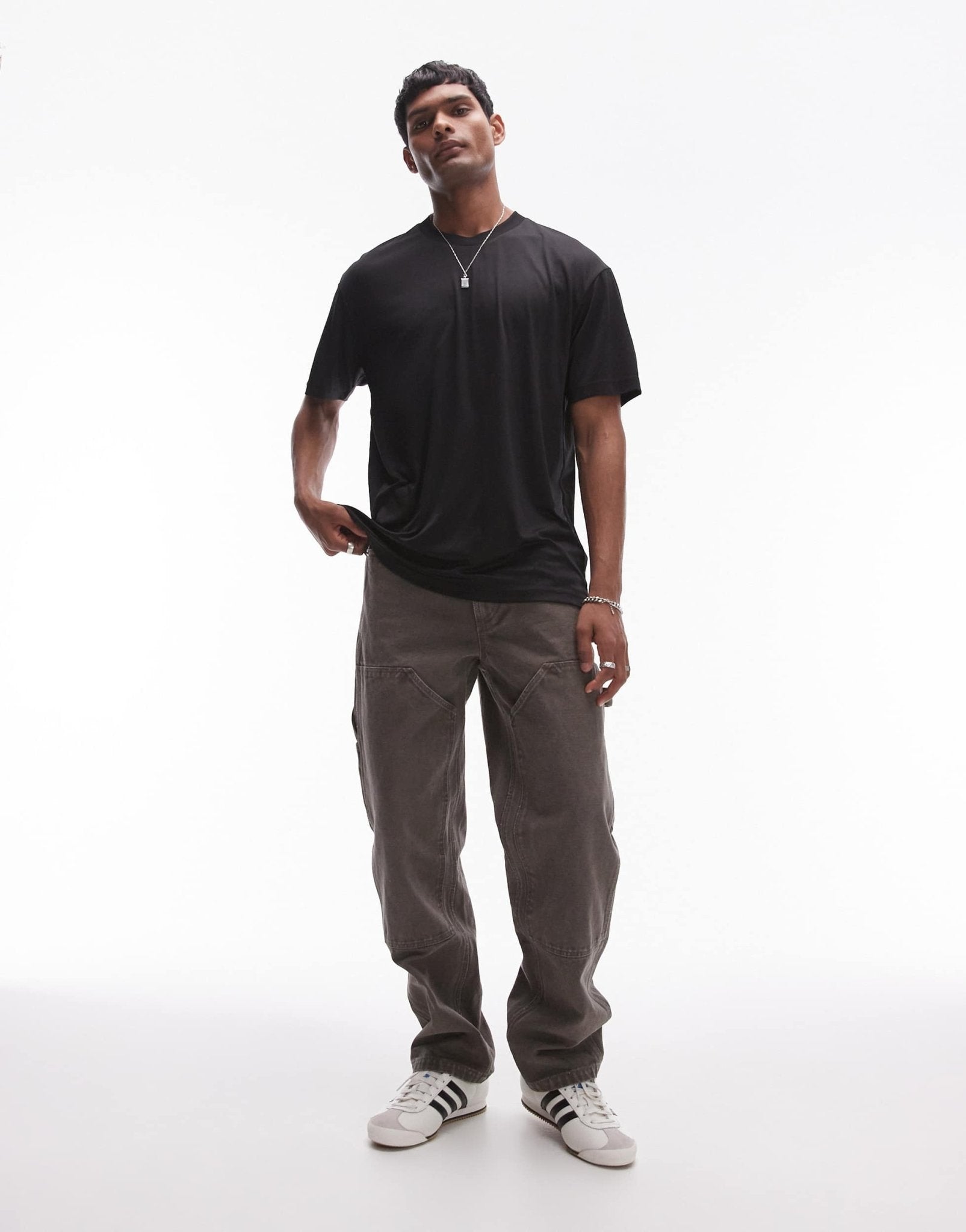 Topman relaxed fit sheer t-shirt in black - BLACK - ASOS Sample Sale EU Store
