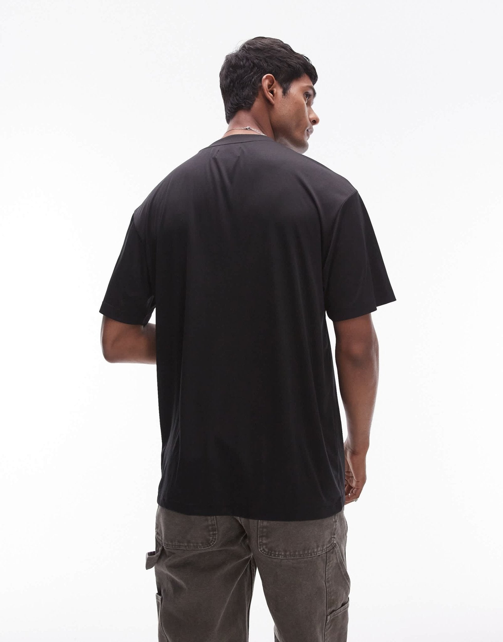 Topman relaxed fit sheer t-shirt in black - BLACK - ASOS Sample Sale EU Store