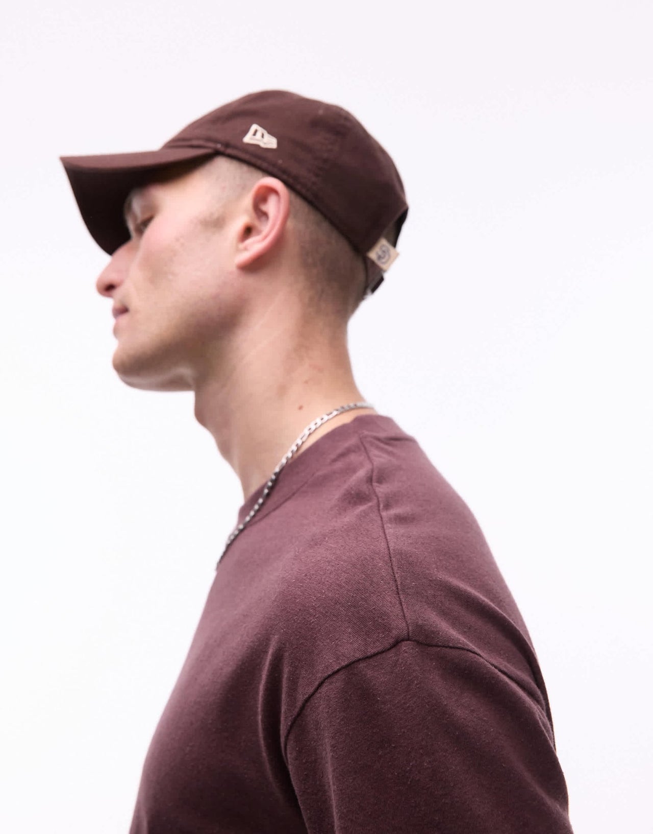 Topman relaxed fit t-shirt with linen blend in brown - ASOS Sample Sale EU Store