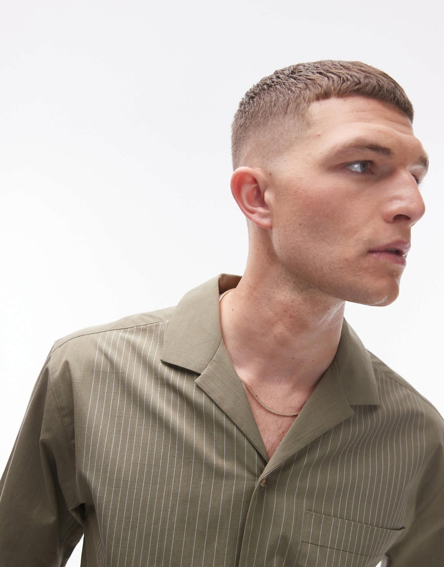 Topman short sleeve smart boxy shirt in green - ASOS Sample Sale EU Store