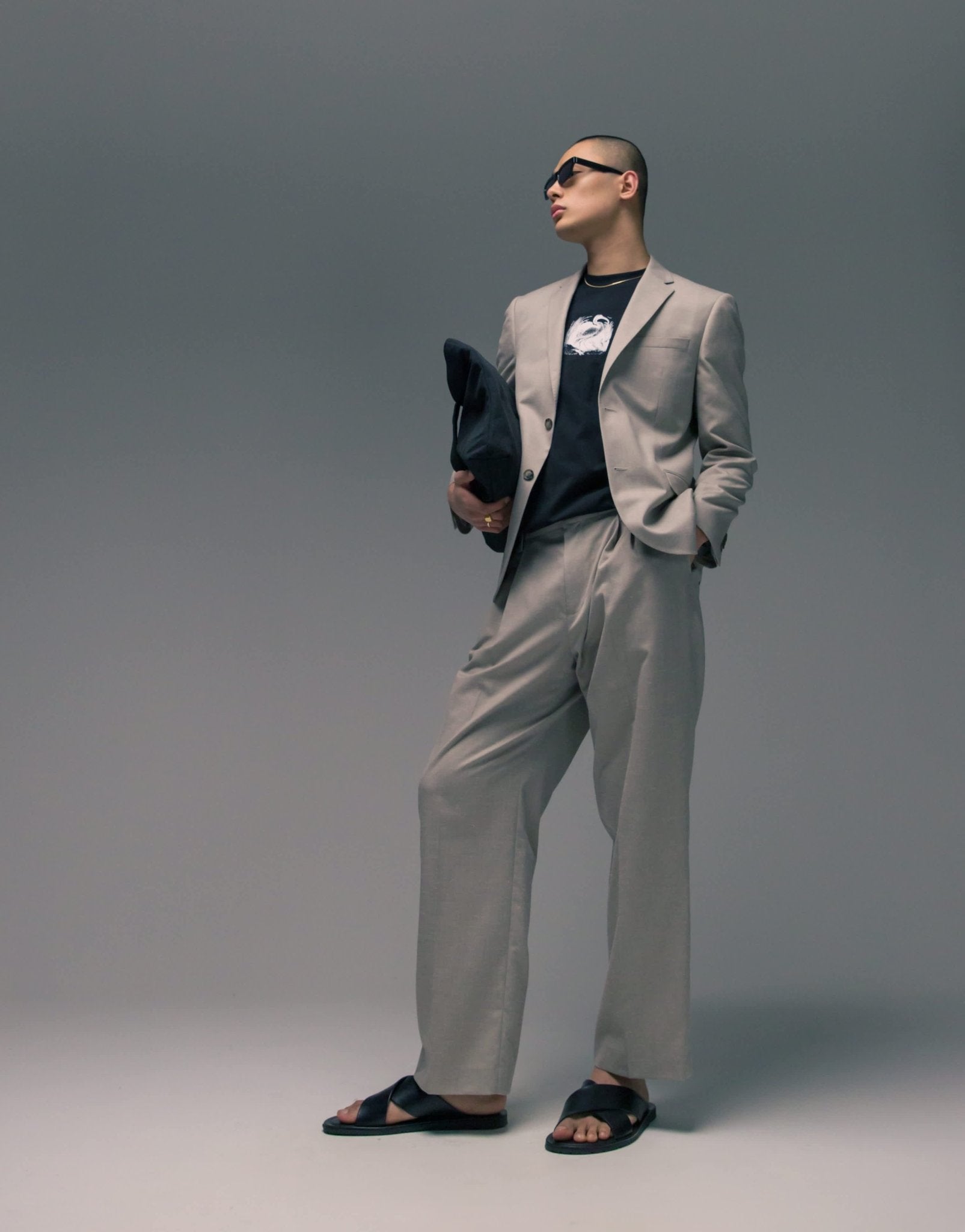 Topman slim linen blend suit jacket in stone - ASOS Sample Sale EU Store