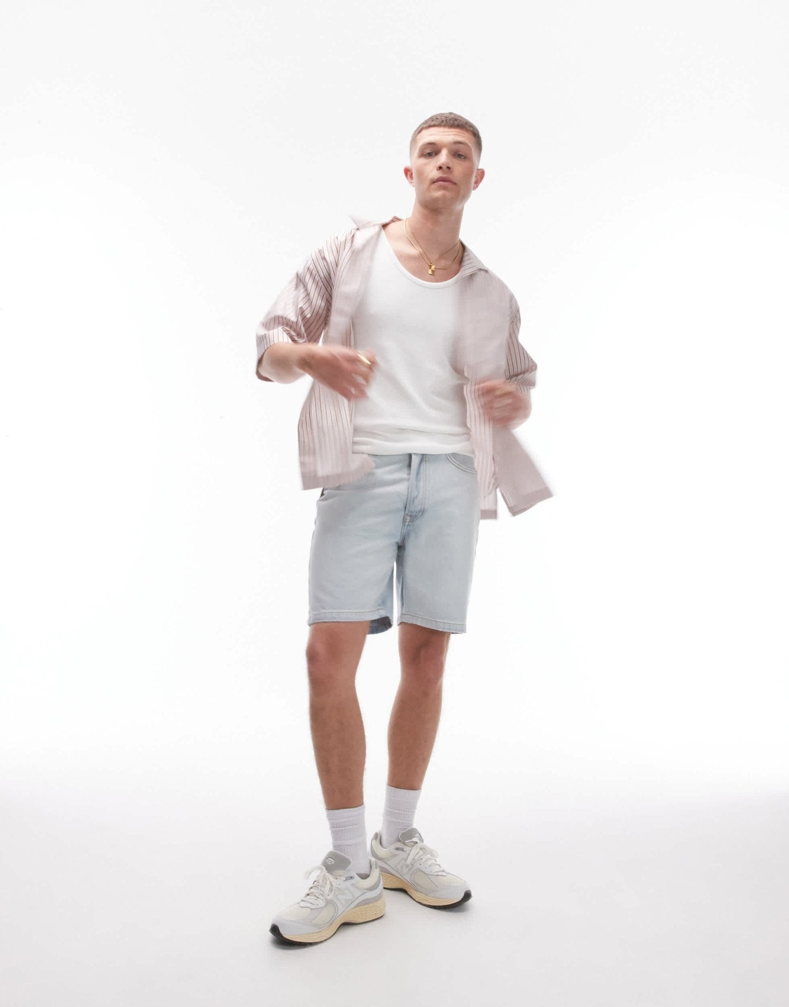 Topman straight denim shorts in bleach - ASOS Sample Sale EU Store