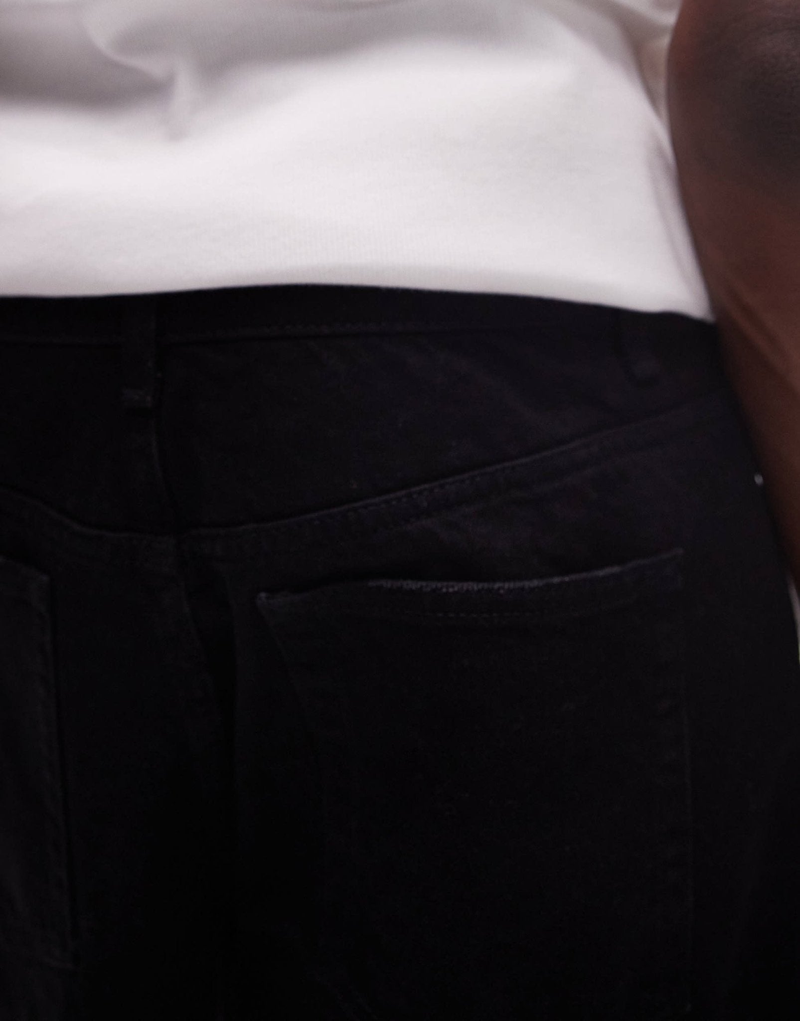Topman straight leg denim short in black - ASOS Sample Sale EU Store