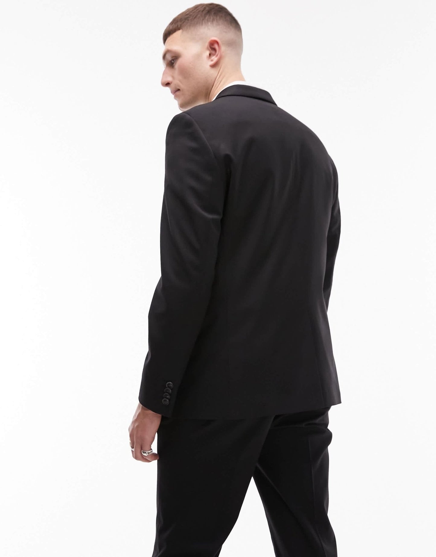 Topman wool mix blazer in black - ASOS Sample Sale EU Store