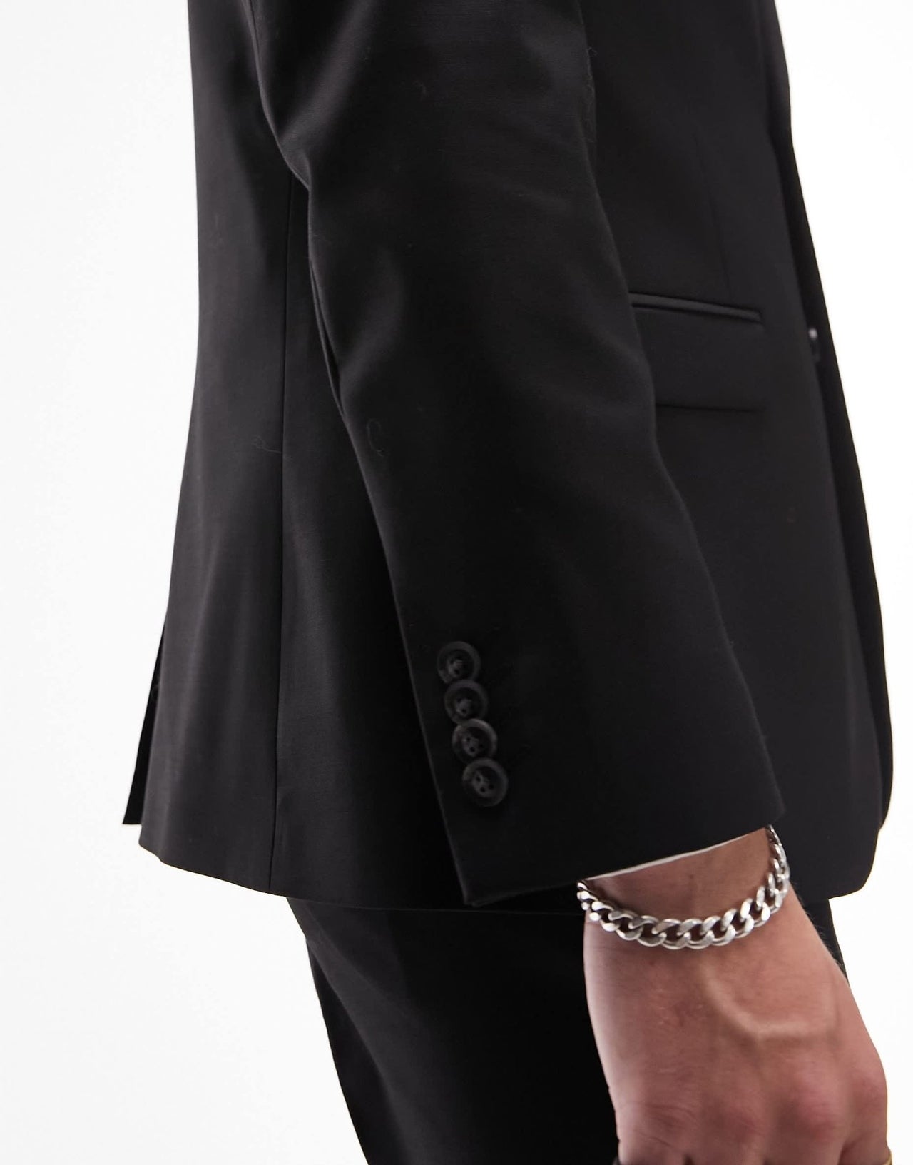 Topman wool mix blazer in black - ASOS Sample Sale EU Store