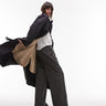 Trench 2 en 1 borg Topshop en anthracite