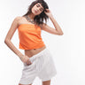 Top bandeau Topshop in arancione