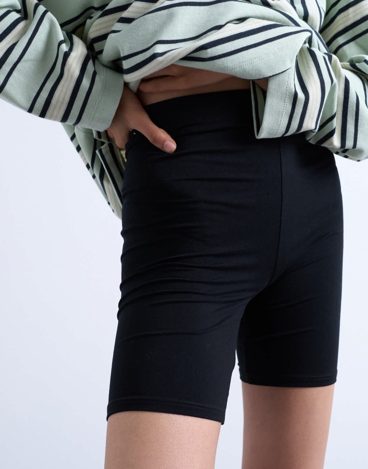 Topshop basic legging short in black - ASOS Sample Sale EU Store
