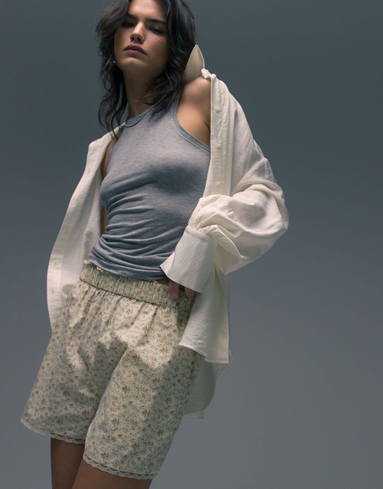 Topshop co - ord floral lace trim pull on short in multi - ASOS Sample Sale EU Store
