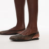 Topshop Harper jelly slingback ballet in black