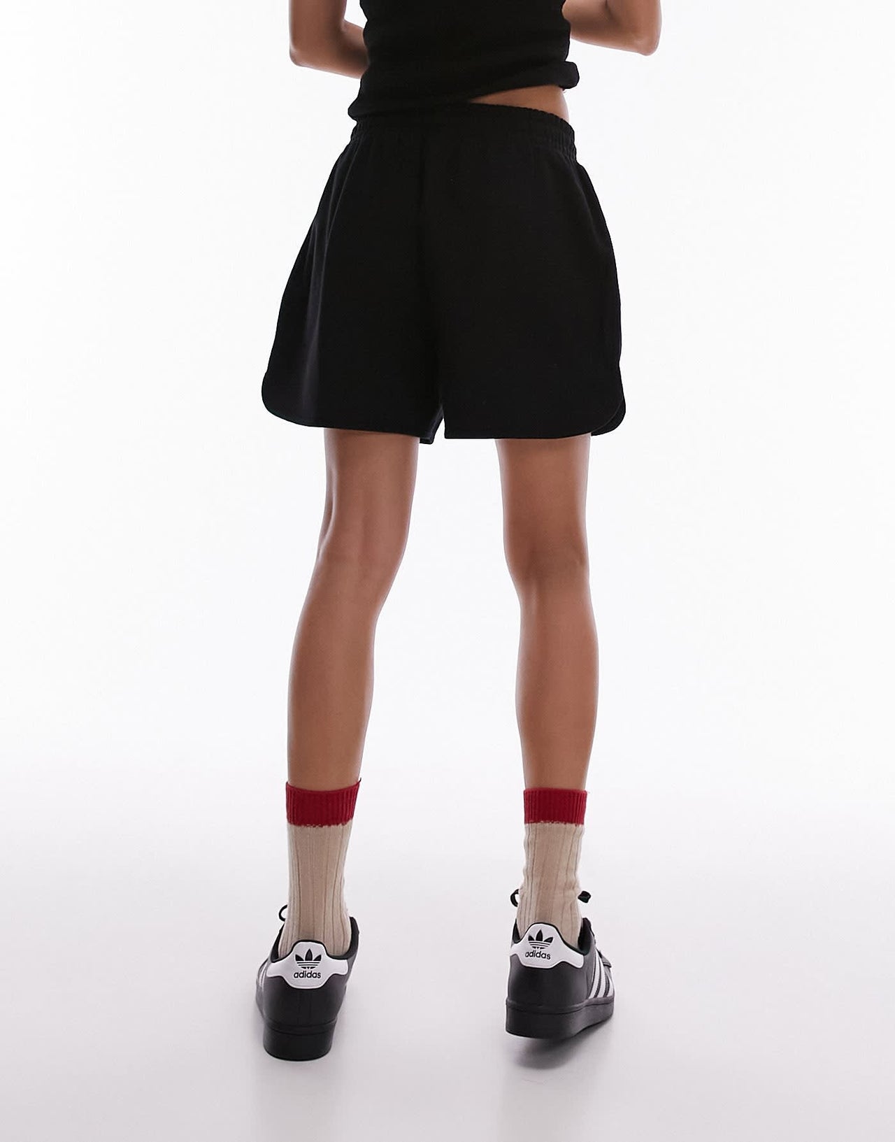 Topshop jogger short in black - ASOS Sample Sale EU Store