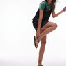 Sandali minimal in pelle premium con cinturini Topshop Katy neri