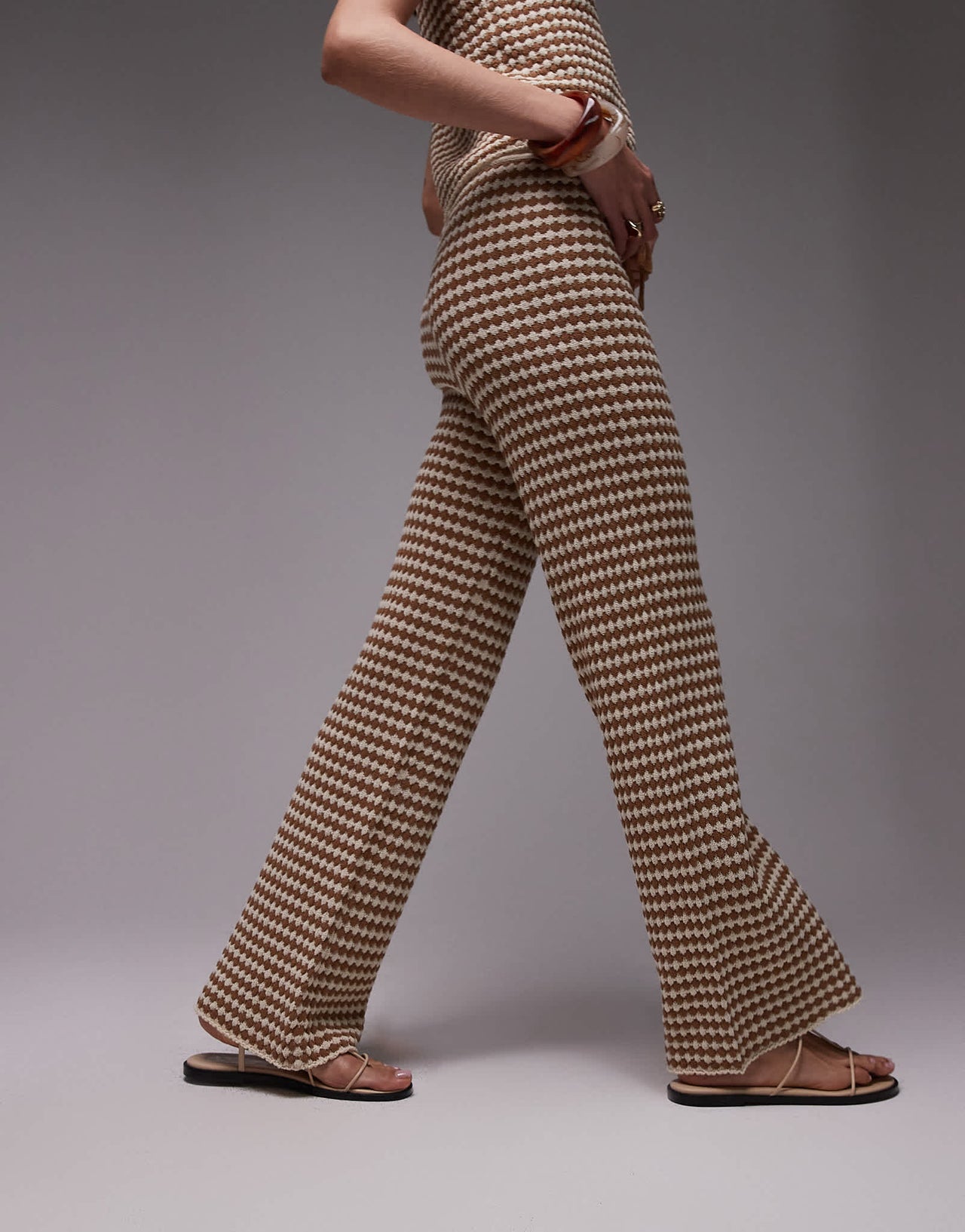 Topshop knitted check pattern trouser co - ord - ASOS Sample Sale EU Store