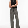 Topshop knitted stripe trouser in mono