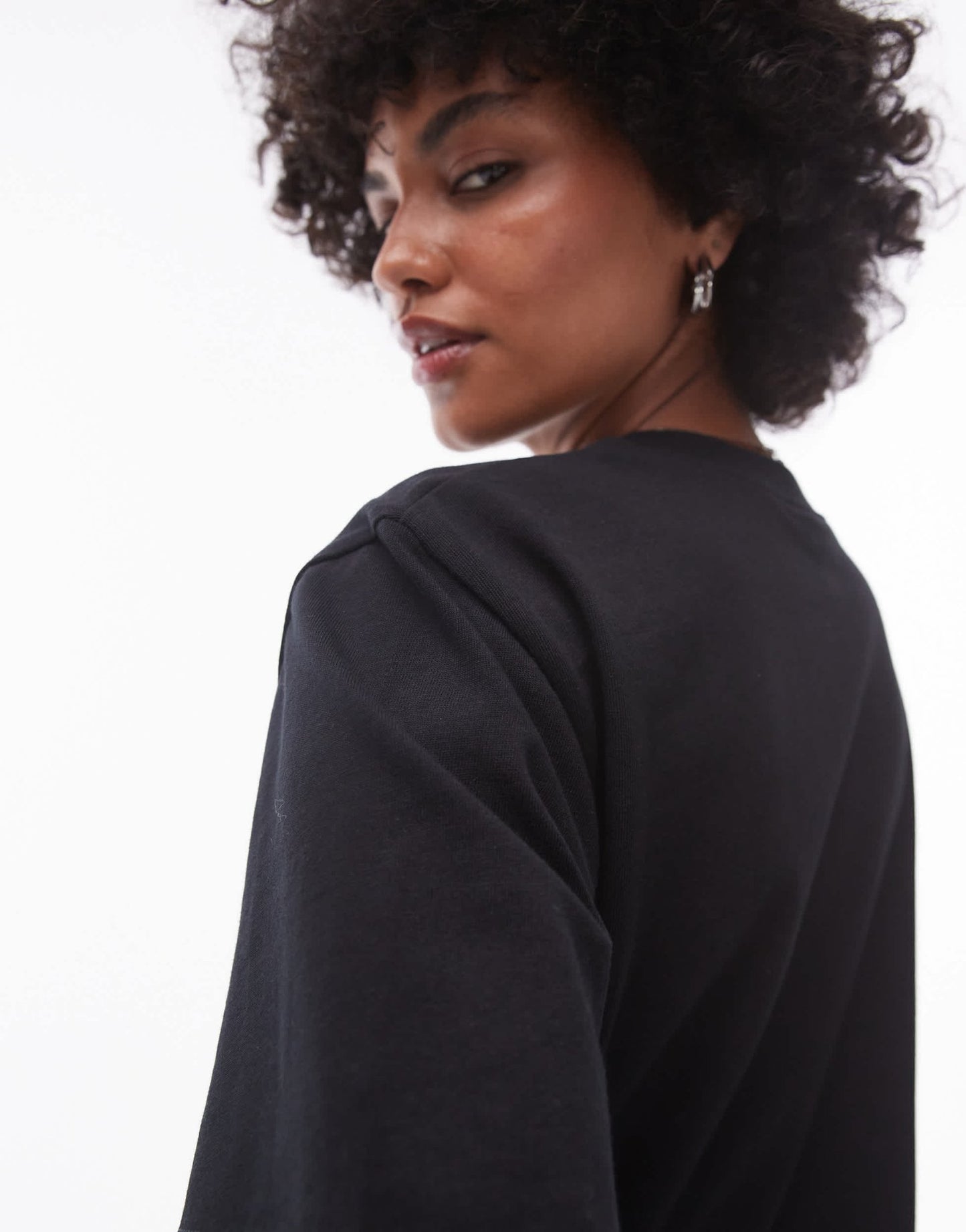 Topshop premium basic short sleeve tee in black - ASOS Sample Sale EU Store