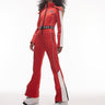 Topshop Sno ski suit with skinny flare in red
