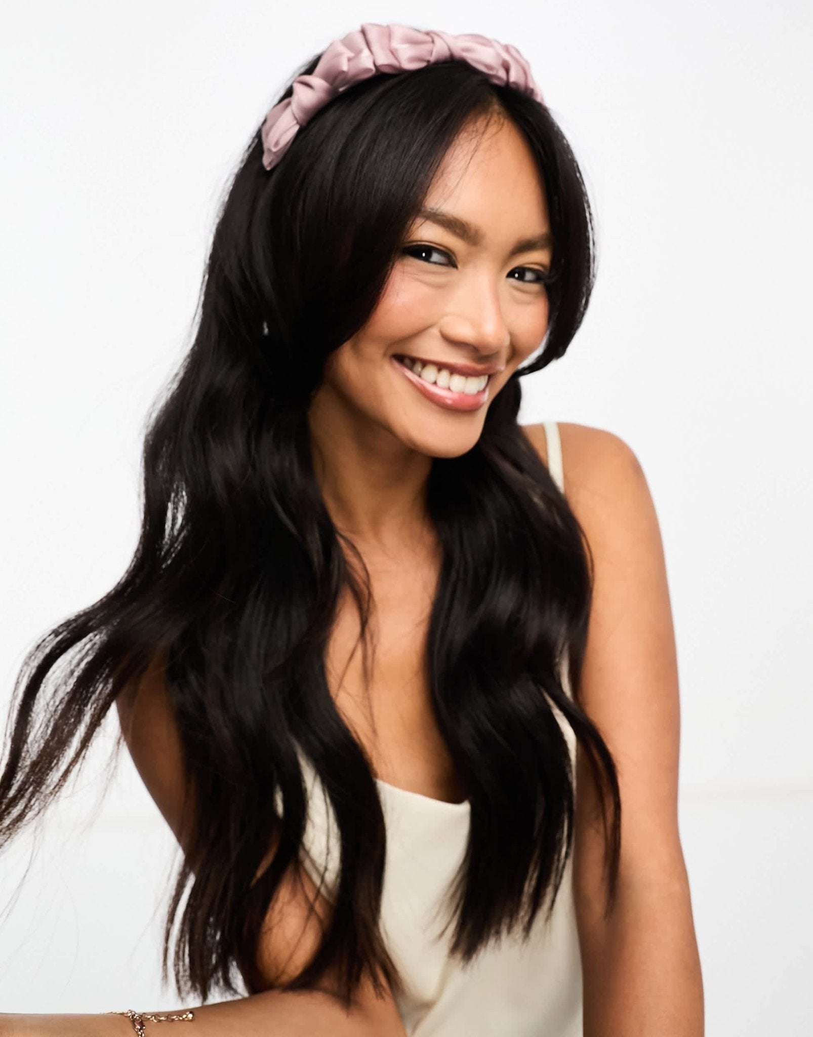 True Decadence bow detail organza headband in mauve - ASOS Sample Sale EU Store