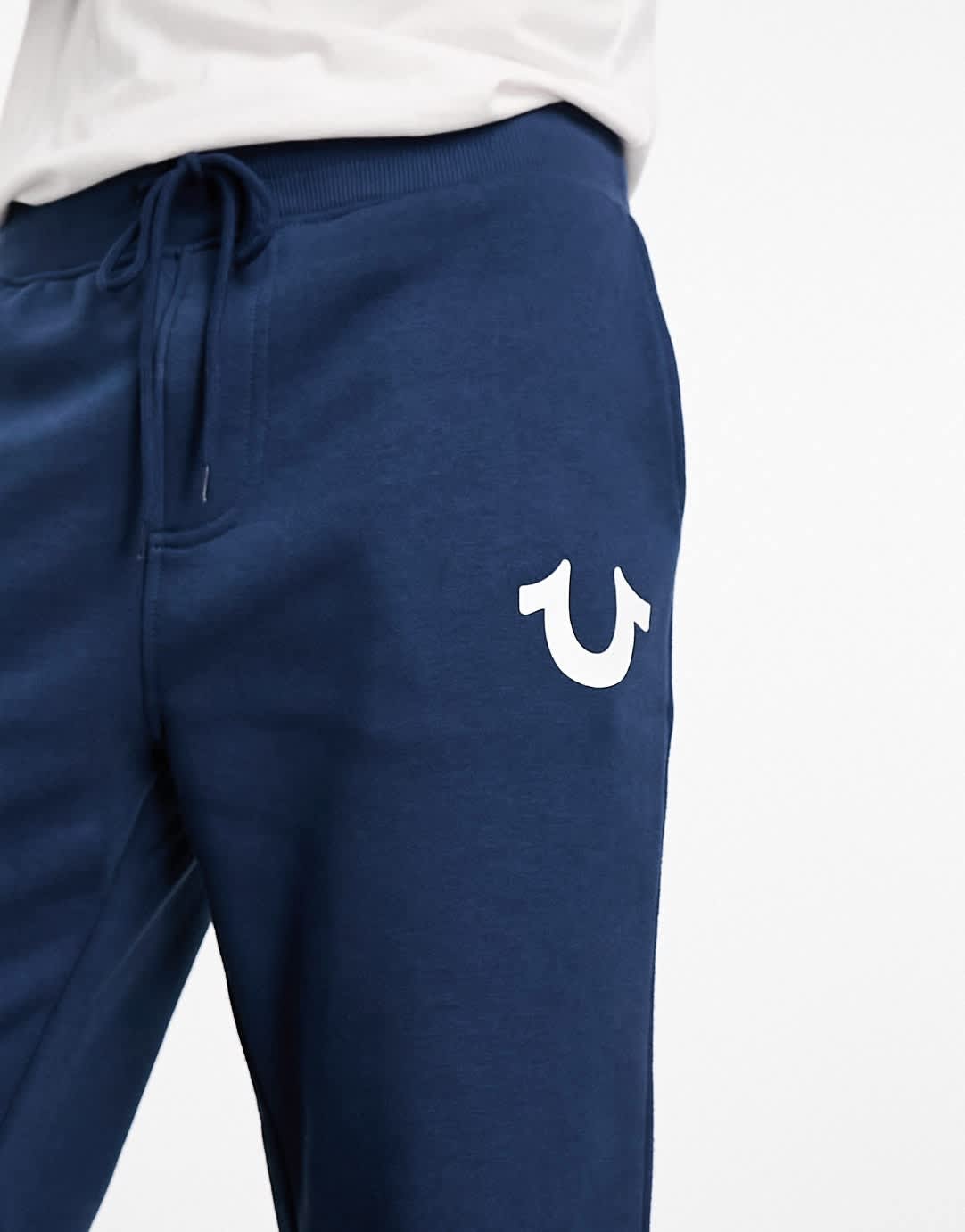 True Religion slim joggers in mid blue - ASOS Sample Sale EU Store