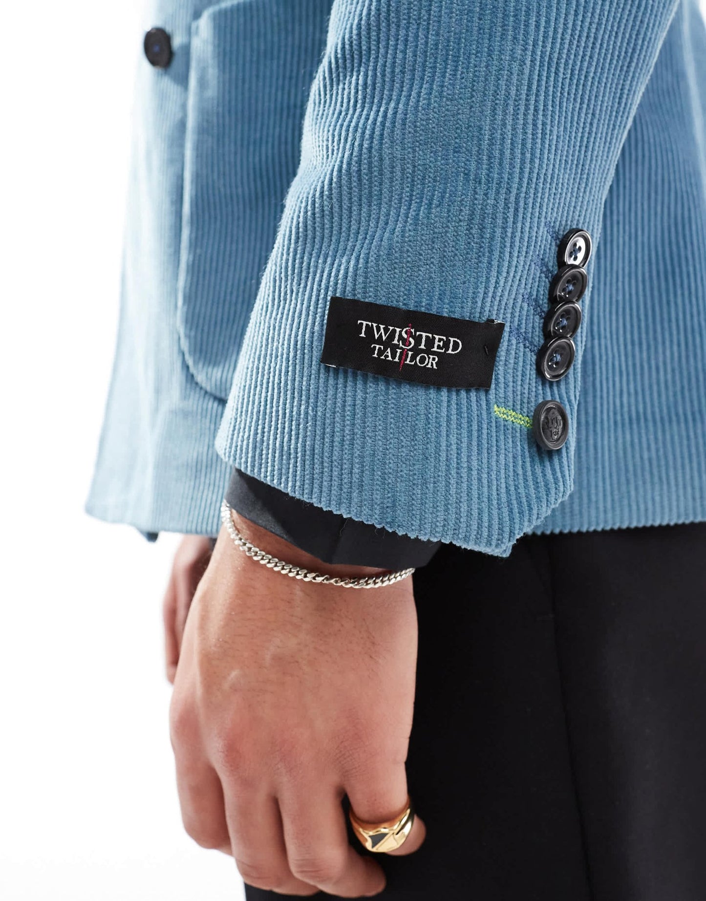 Twisted Tailor Aston double breasted slim suit jacket in blue co - ord - ASOS Sample Sale EU Store