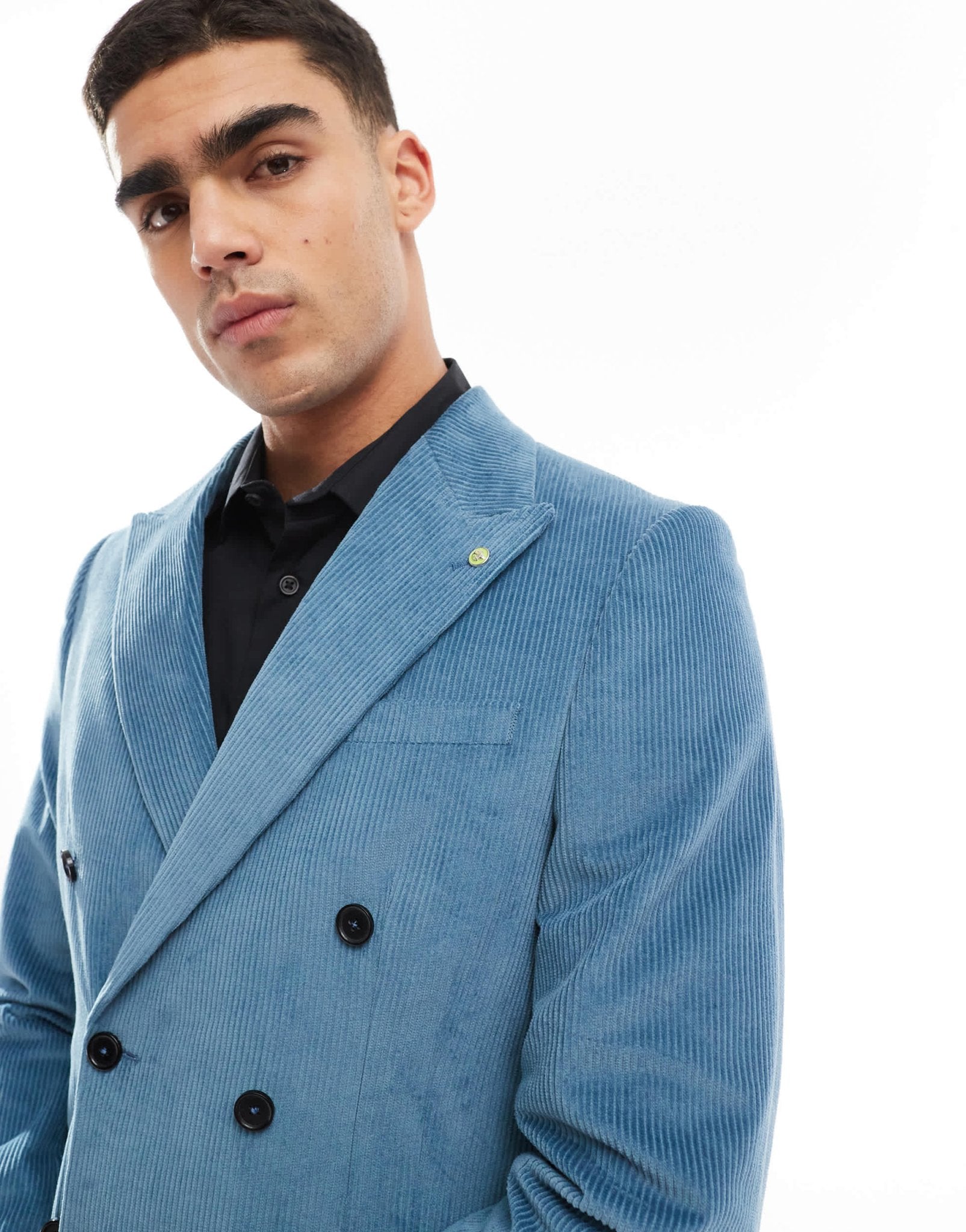 Twisted Tailor Aston double breasted slim suit jacket in blue co - ord - ASOS Sample Sale EU Store