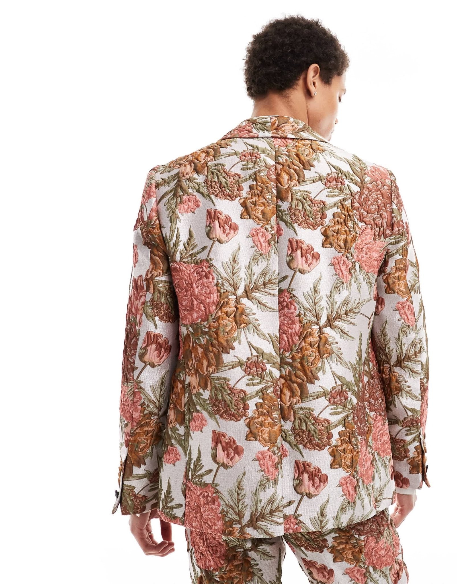 Twisted tailor bold floral jacquard slim suit jacket in multi - ASOS Sample Sale EU Store