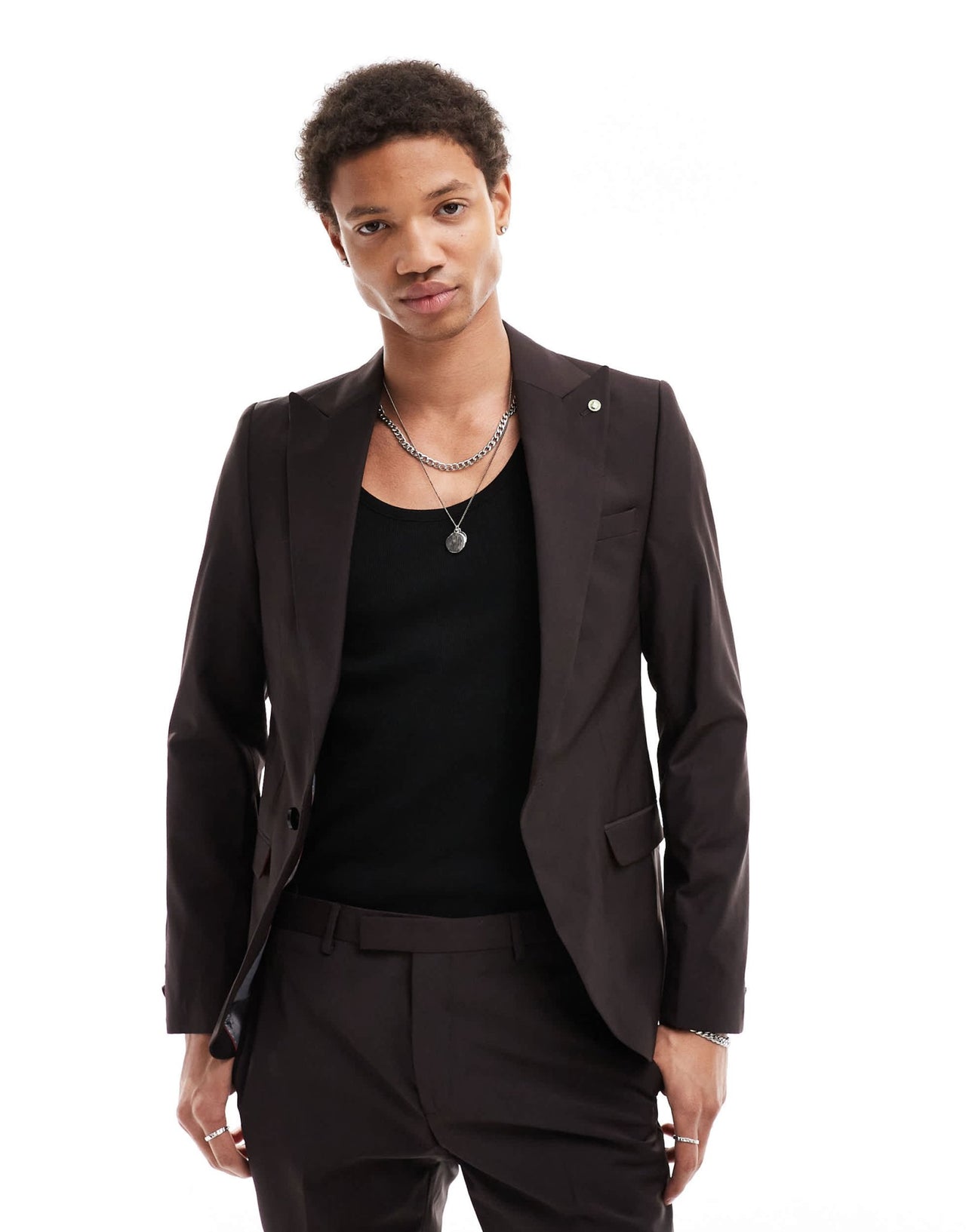 Twisted Tailor buscot suit jacket in brown - ASOS Sample Sale EU Store