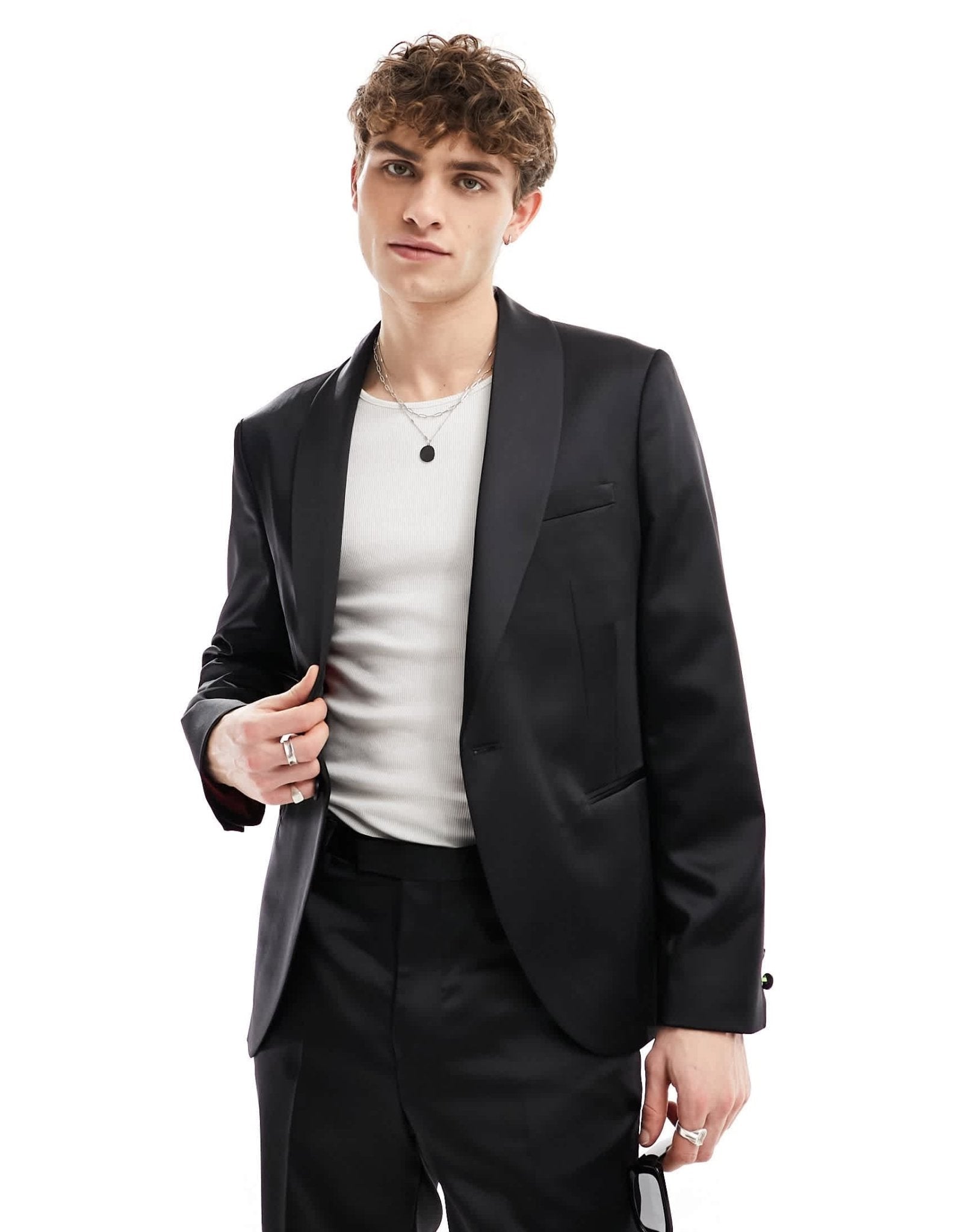 Twisted Tailor draco suit jacket in black - ASOS Sample Sale EU Store
