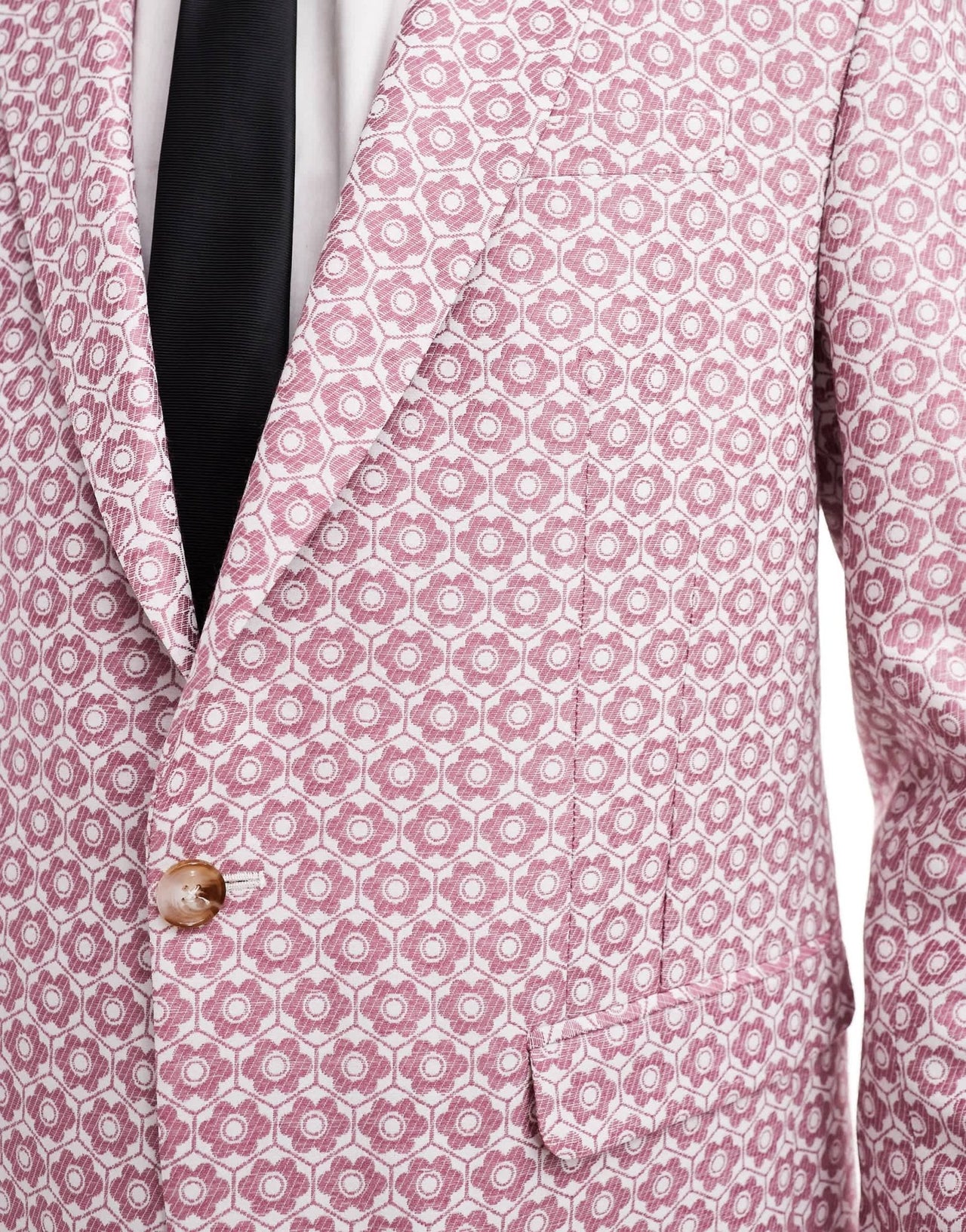Twisted Tailor floral jacquard slim suit jacket in mauve - ASOS Sample Sale EU Store