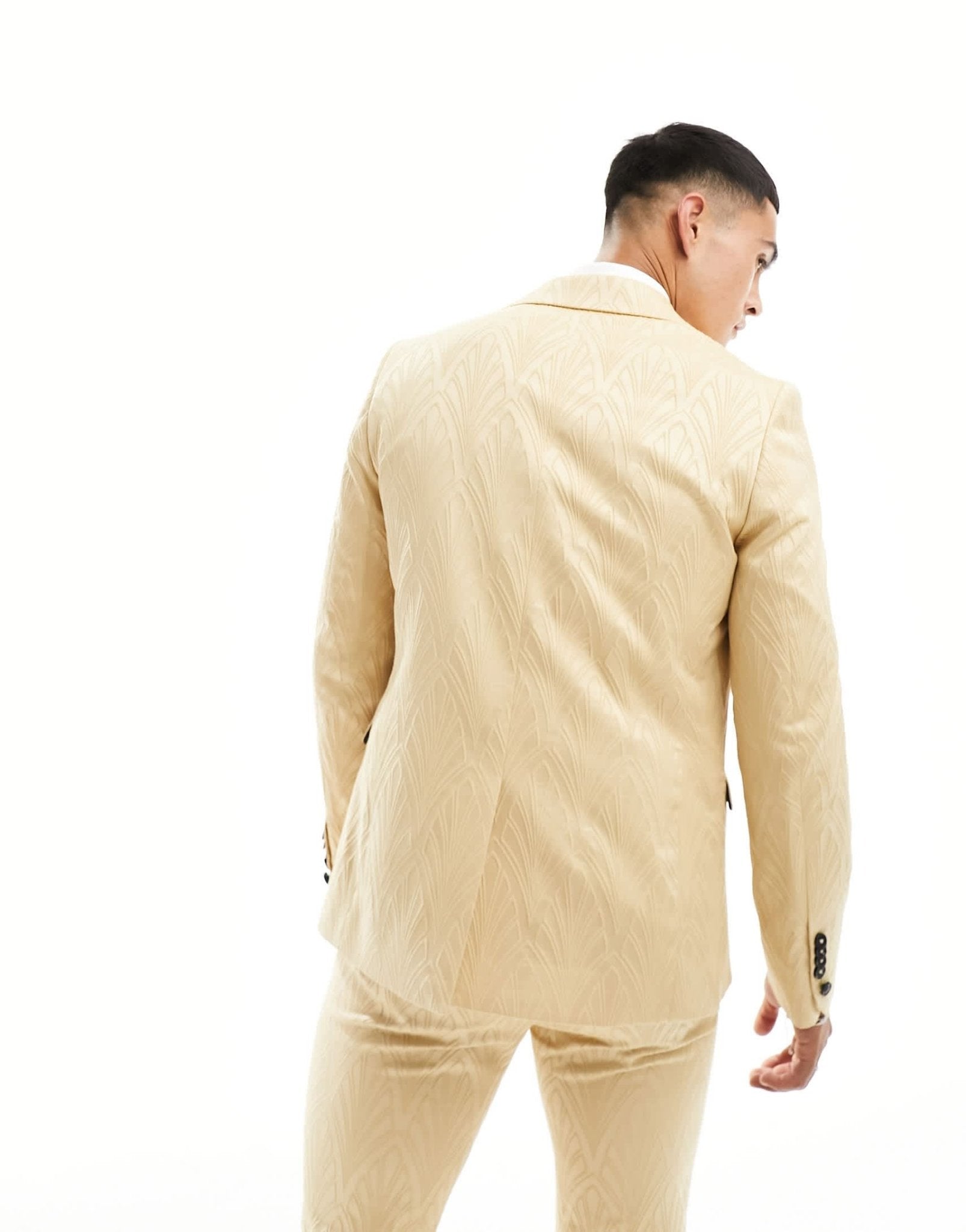 Twisted Tailor makowski suit jacket in beige - ASOS Sample Sale EU Store