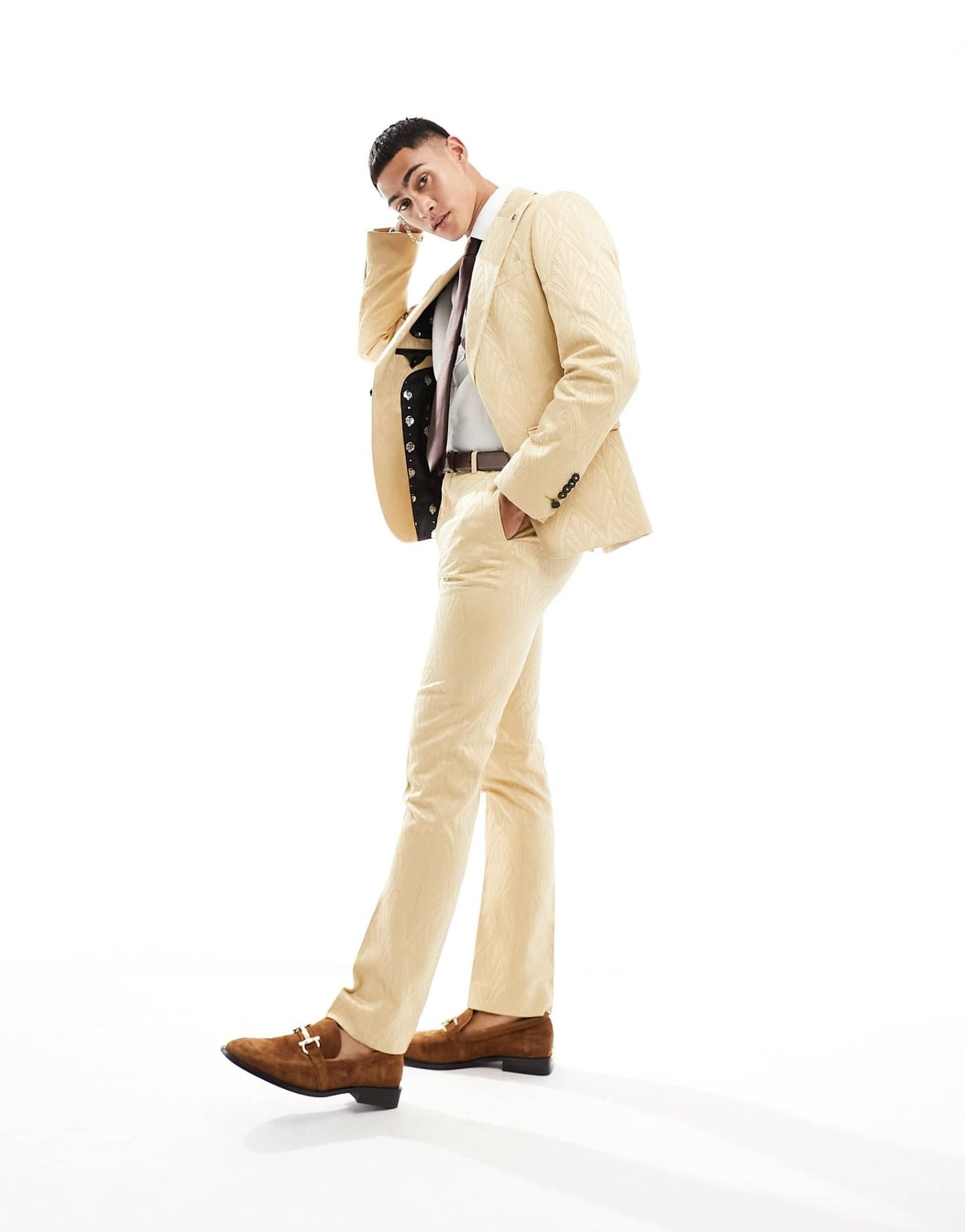 Twisted Tailor makowski suit jacket in beige - ASOS Sample Sale EU Store