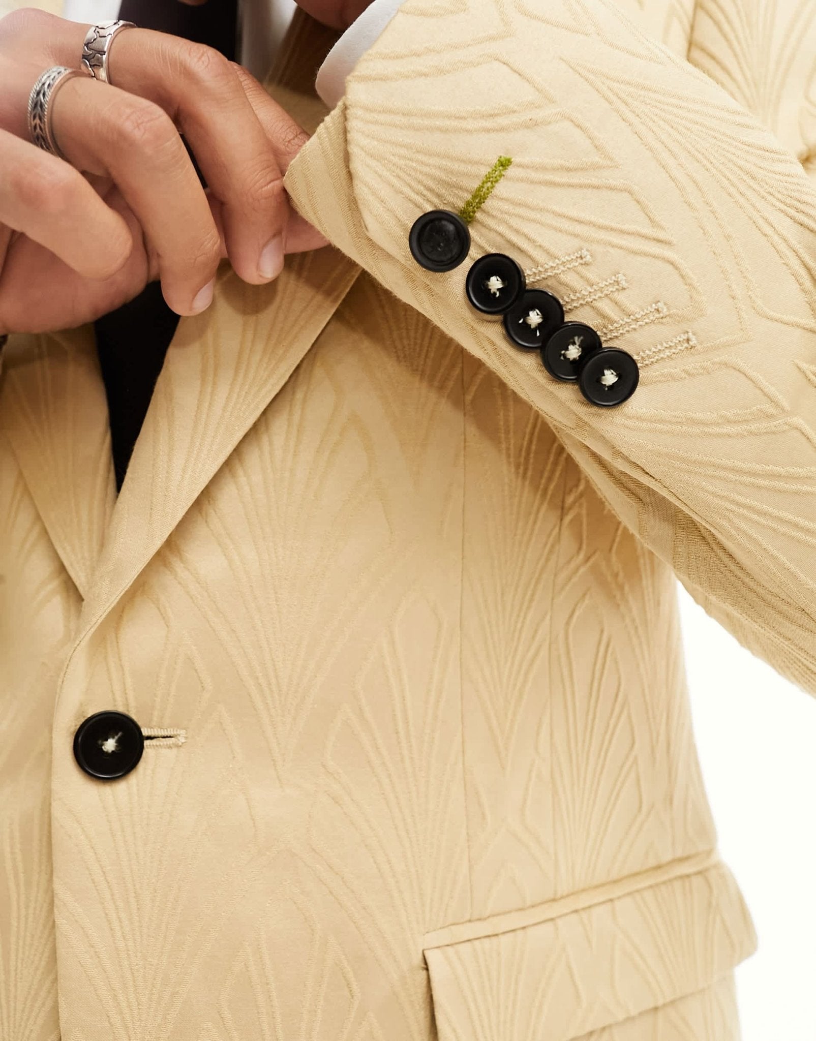 Twisted Tailor makowski suit jacket in beige - ASOS Sample Sale EU Store