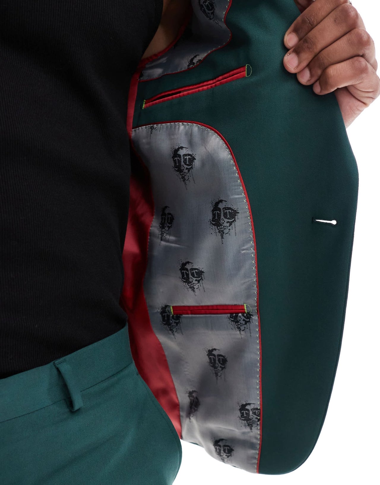 Twisted Tailor suit jacket in dark green - ASOS Sample Sale EU Store
