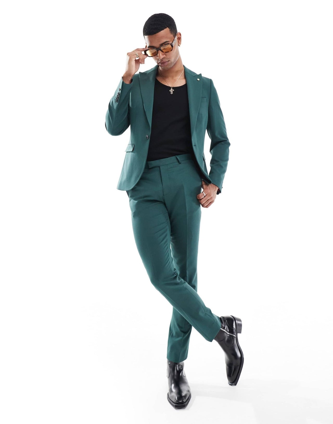 Twisted Tailor suit jacket in dark green - ASOS Sample Sale EU Store