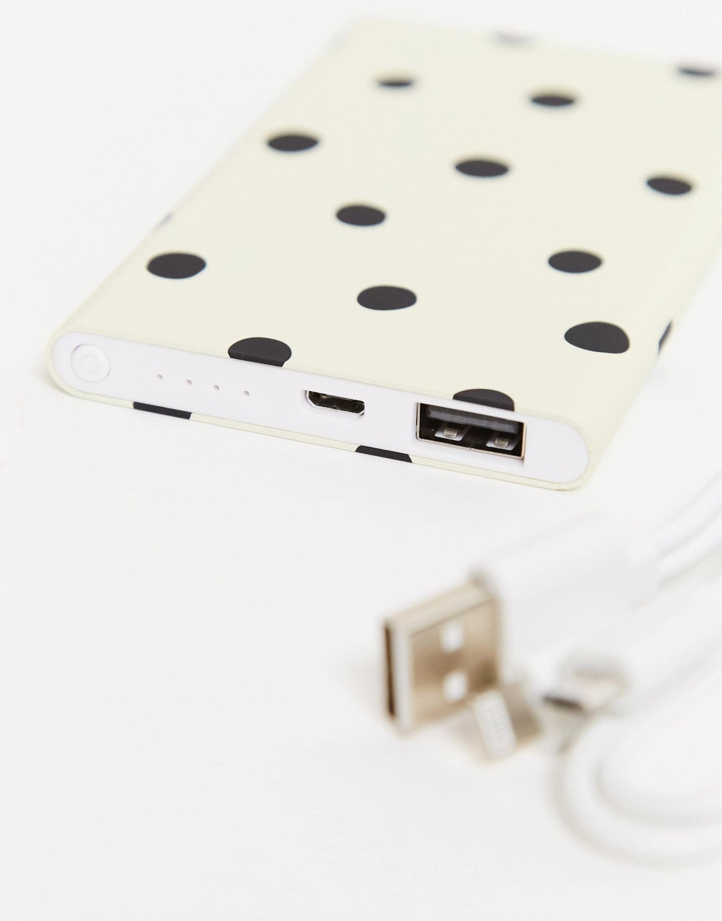 Typo portable charger in spot print - ASOS Sample Sale EU Store