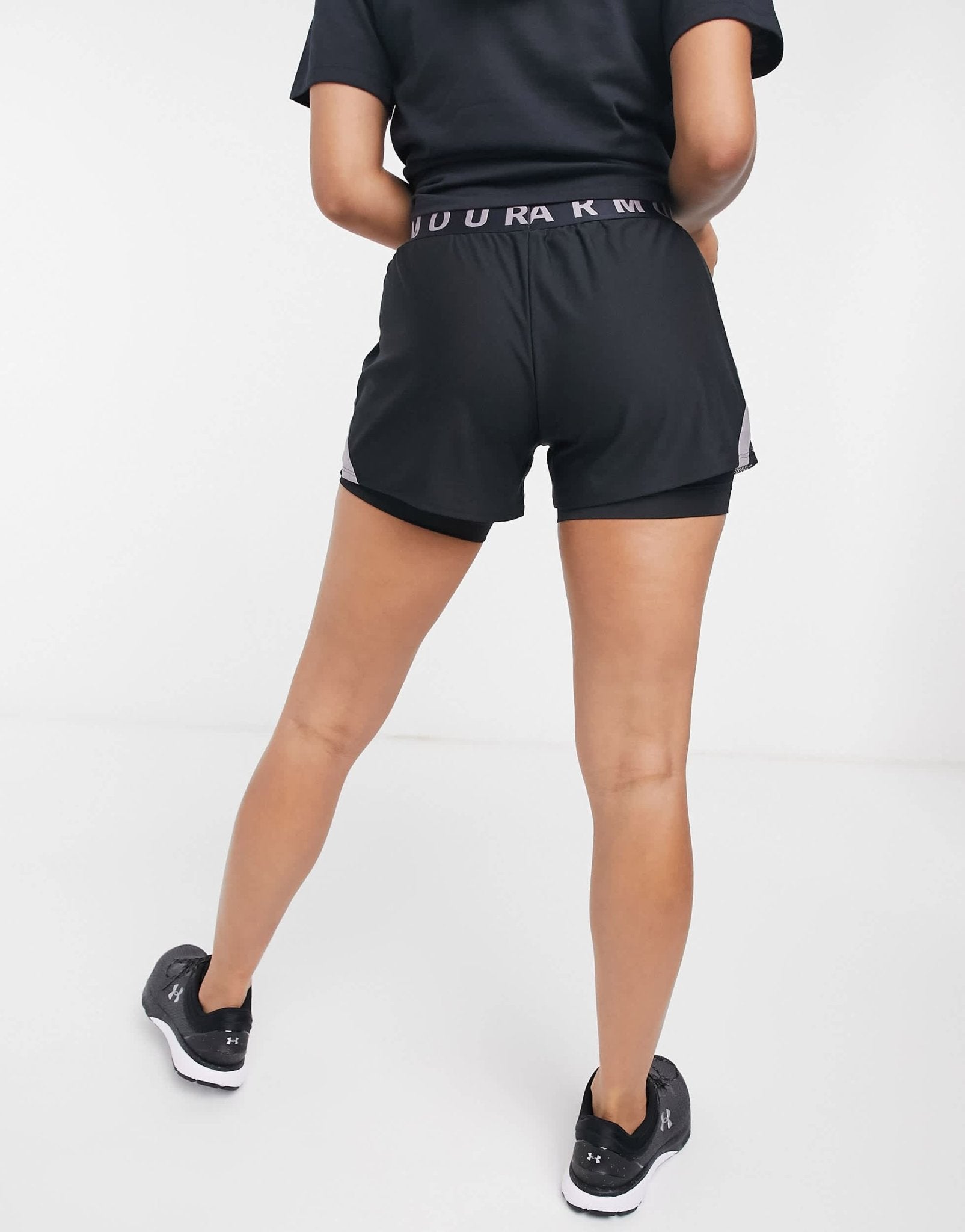 Under Armour play up 2 in 1 shorts in black - ASOS Sample Sale EU Store