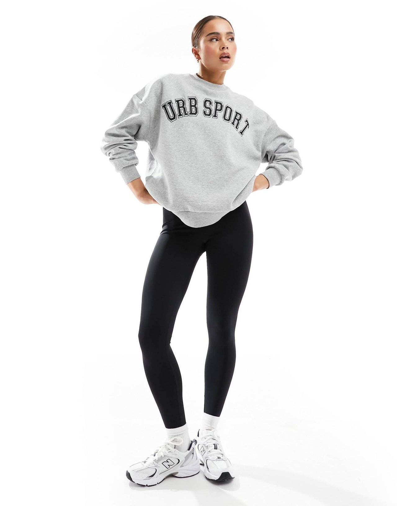 Urban Threads oversized sweater in grey marl - ASOS Sample Sale EU Store