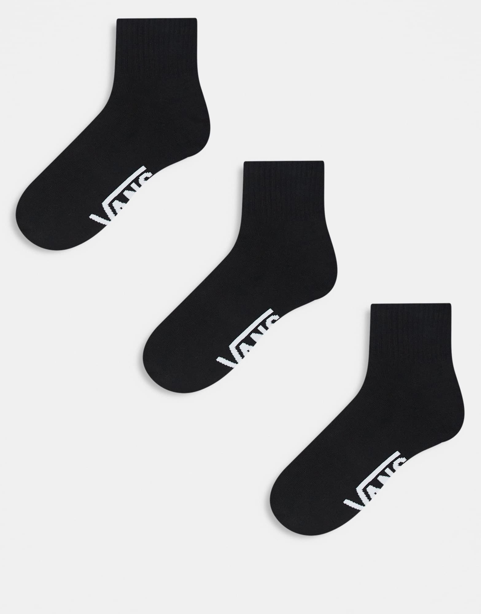Vans 3 pack classic ankle socks in black - ASOS Sample Sale EU Store