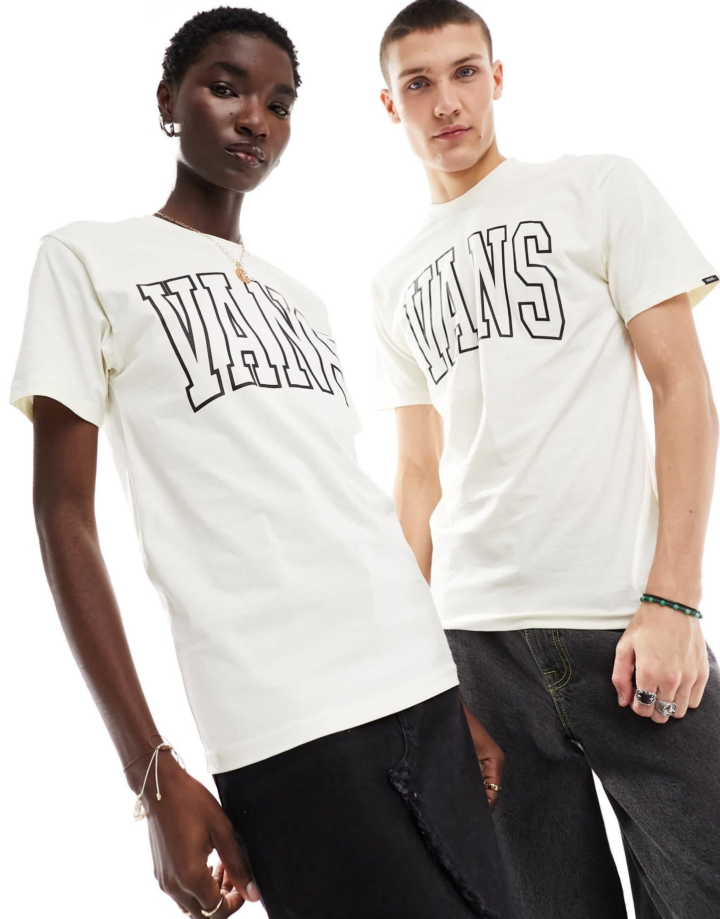 Vans arched line t-shirt in white - ASOS Sample Sale EU Store