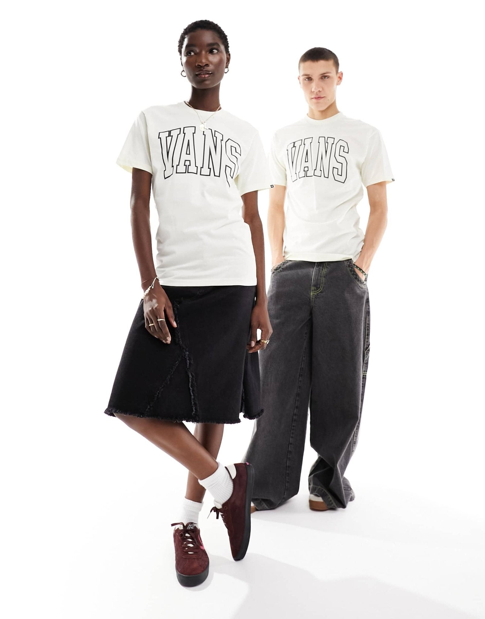 Vans arched line t-shirt in white - ASOS Sample Sale EU Store