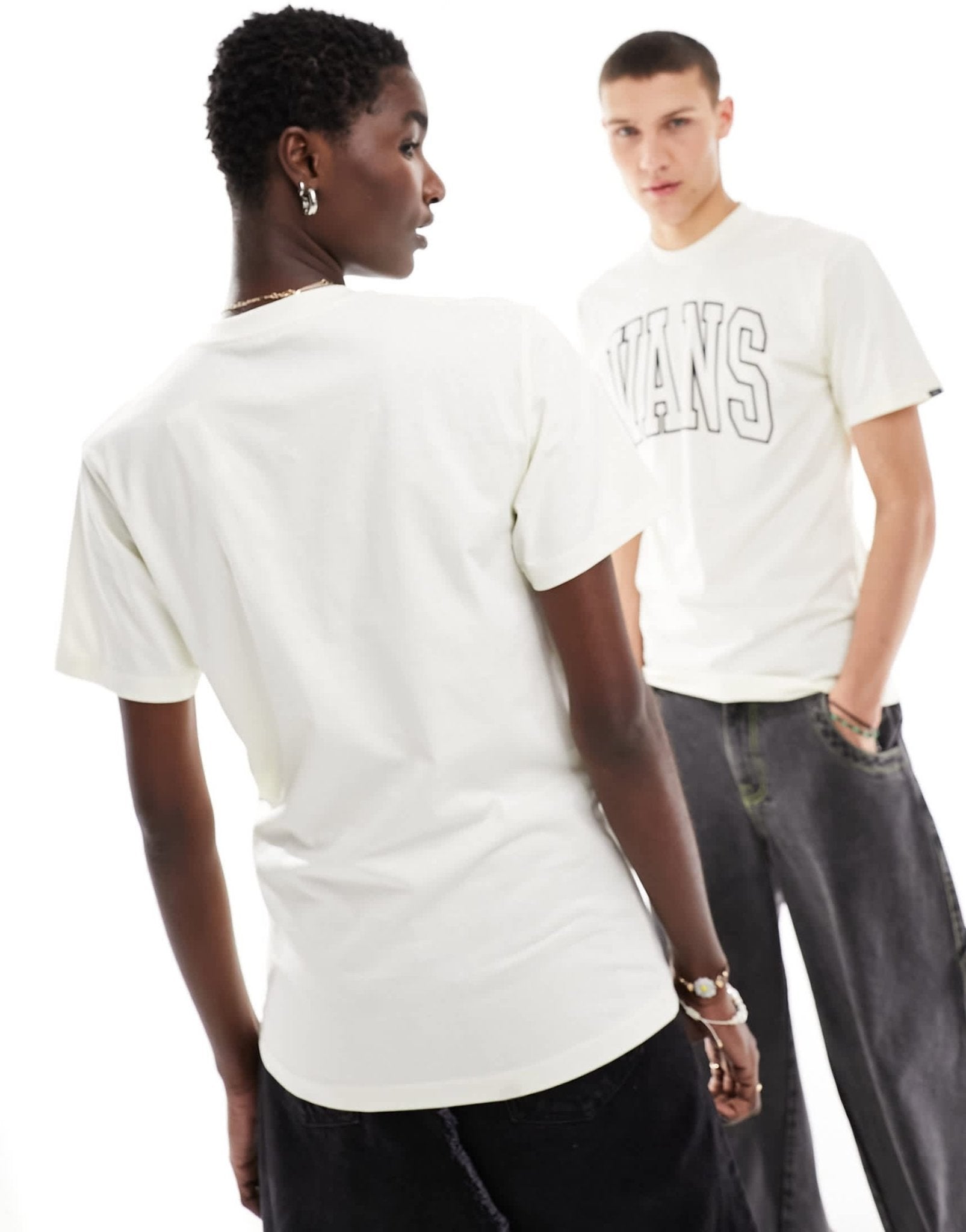 Vans arched line t-shirt in white - ASOS Sample Sale EU Store