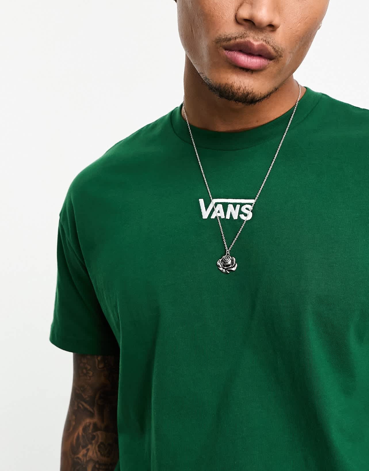 Vans central logo oversize t-shirt in green - ASOS Sample Sale EU Store