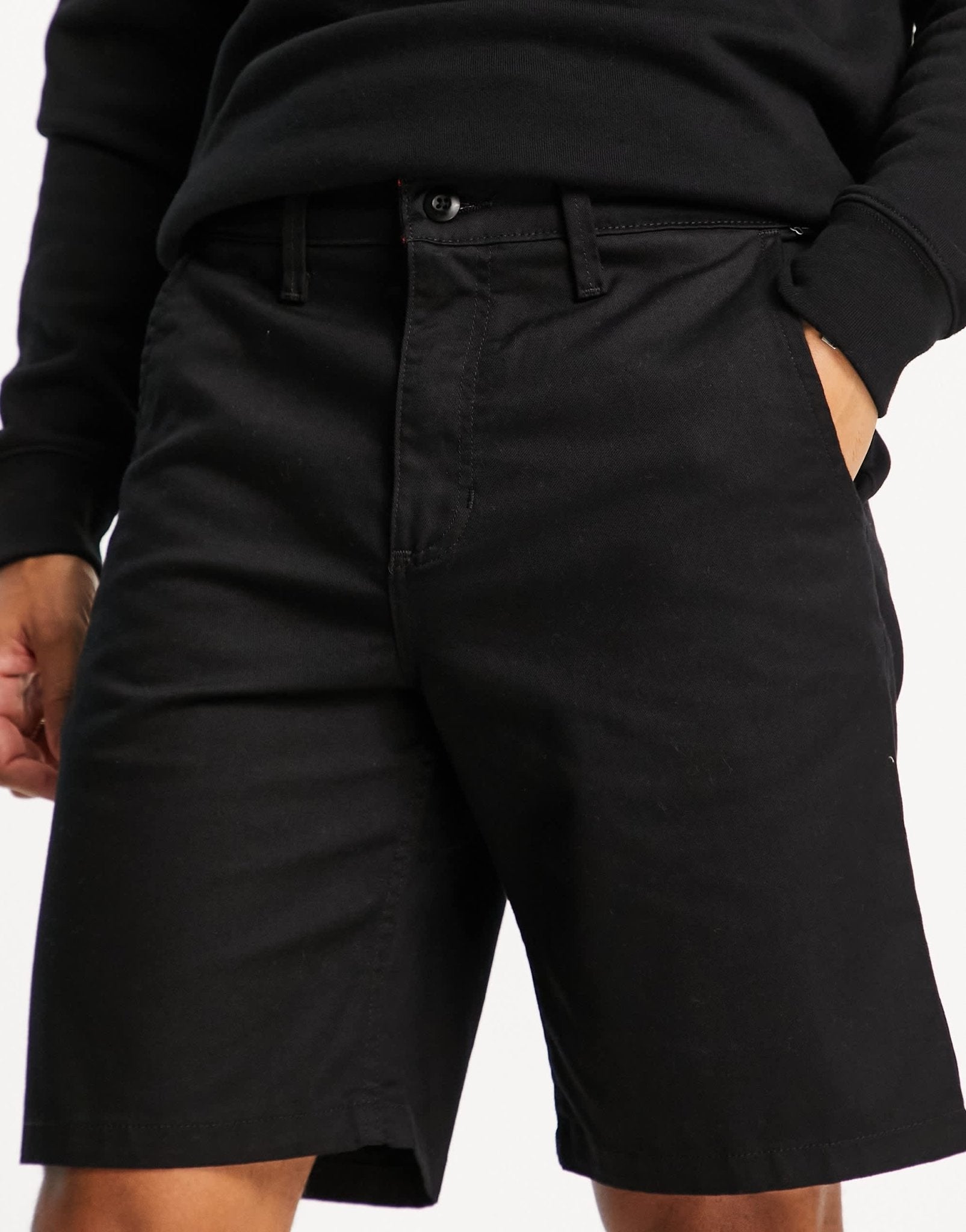 Vans chino shorts in black - ASOS Sample Sale EU Store