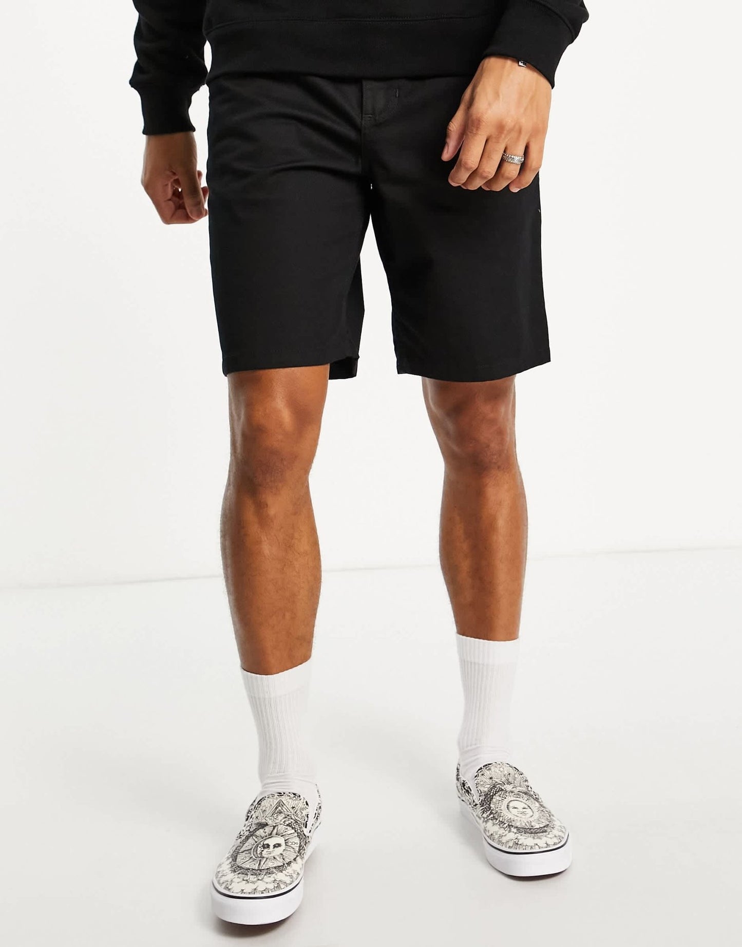 Vans chino shorts in black - ASOS Sample Sale EU Store