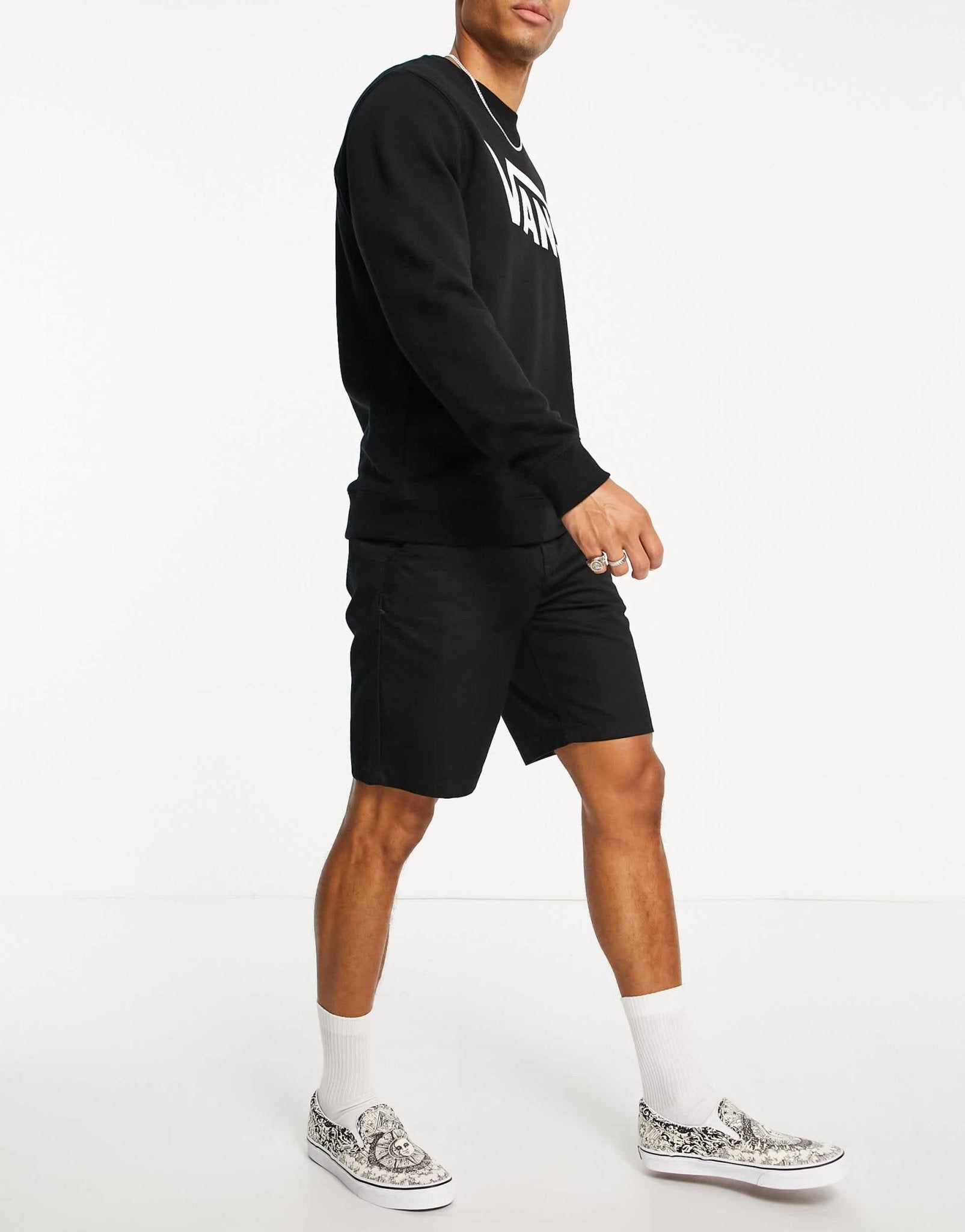 Vans chino shorts in black - ASOS Sample Sale EU Store