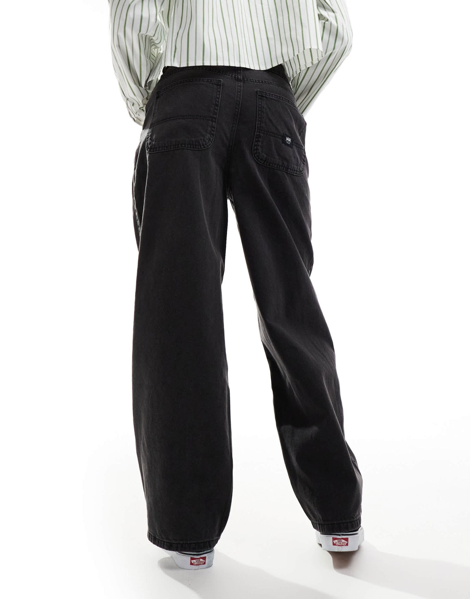 Vans curbside baggy trousers in black - ASOS Sample Sale EU Store