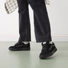Vans hylane chunky suede trainers in triple black