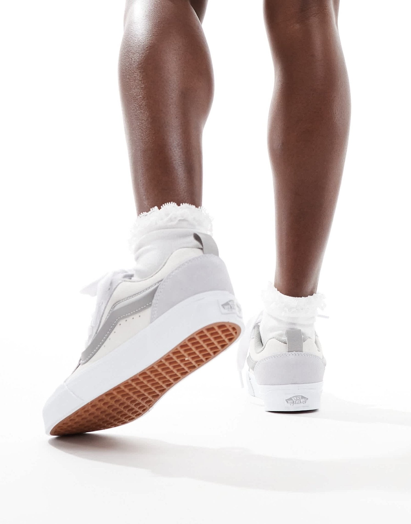 Vans knu skool chunky trainers in light grey multi - ASOS Sample Sale EU Store
