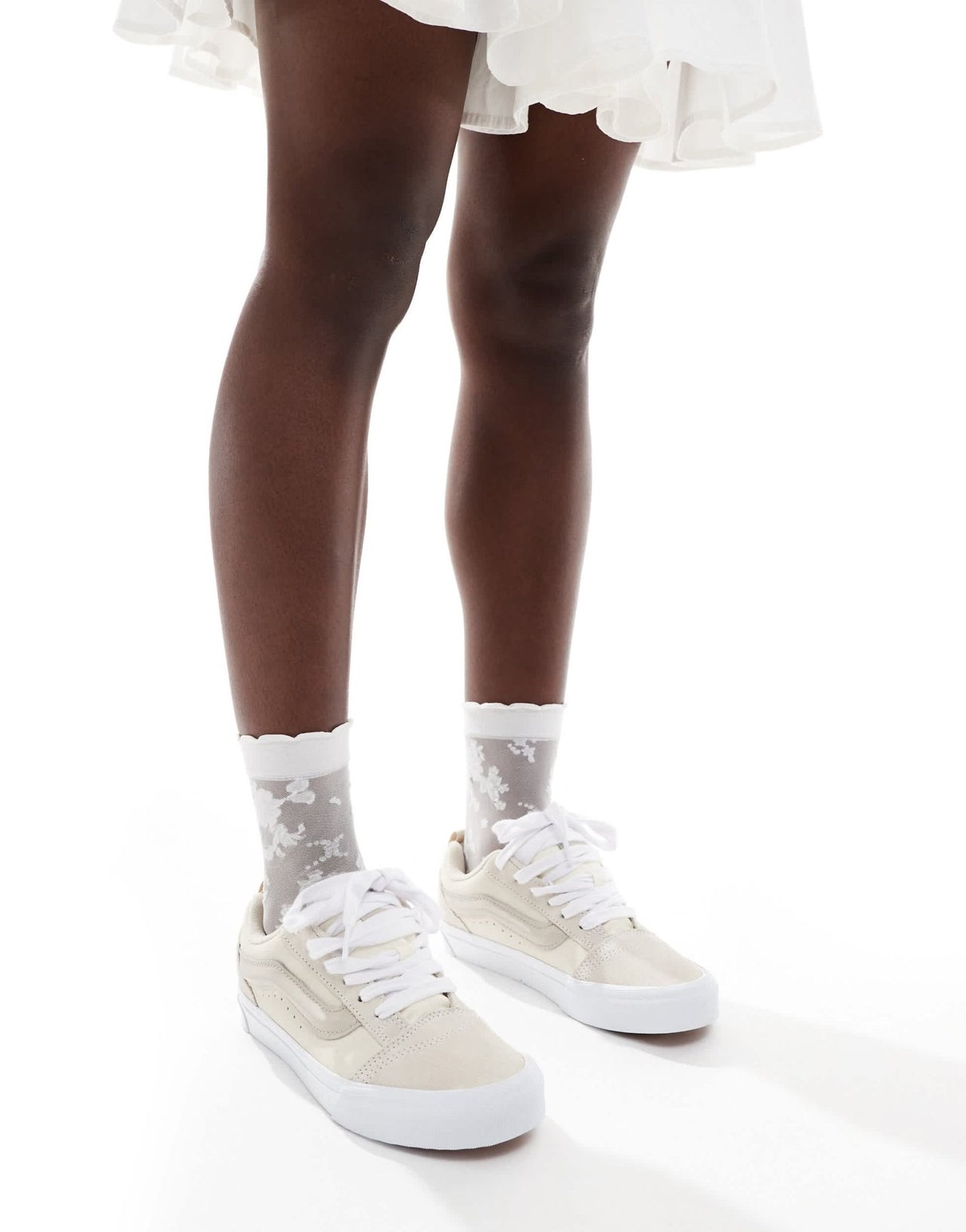 Vans knu skool chunky trainers in off white multi - ASOS Sample Sale EU Store